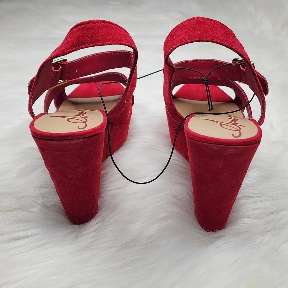 American Rag Rochelle Red Sandal Wedges - New In Box